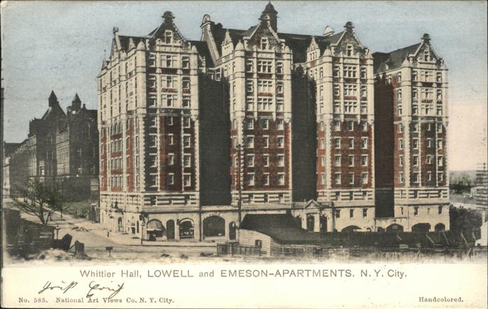 New York City Whittier Hall Lowell Emeson Apartments