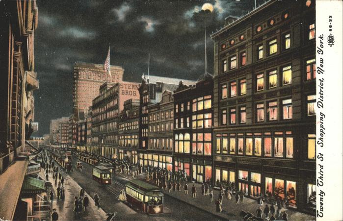 New York City Twenty Third St Shopping District