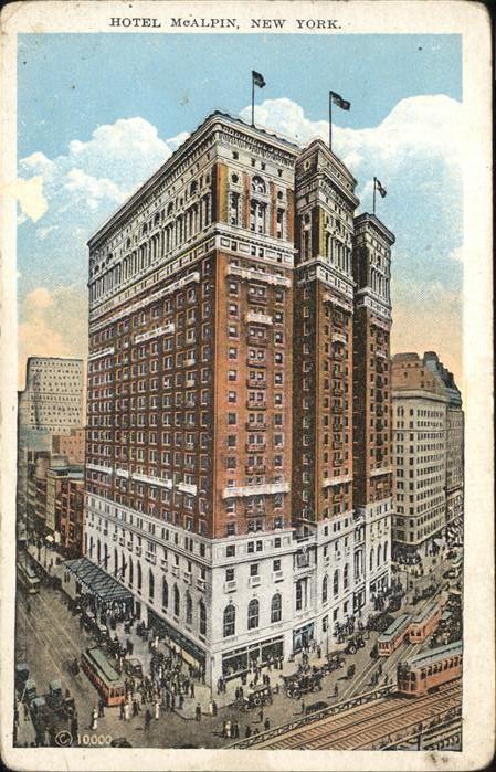 New York City Hotel Mc Alpin Strassenbahn