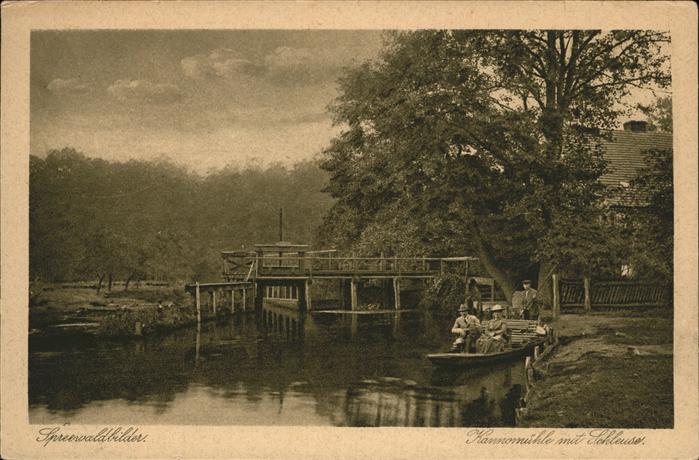 Spreewald Kannomühle Schleuse