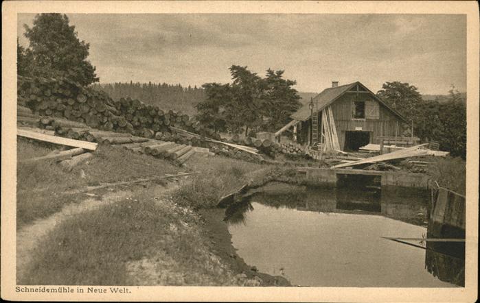 Neudorf Erzgebirge Schneidemühle