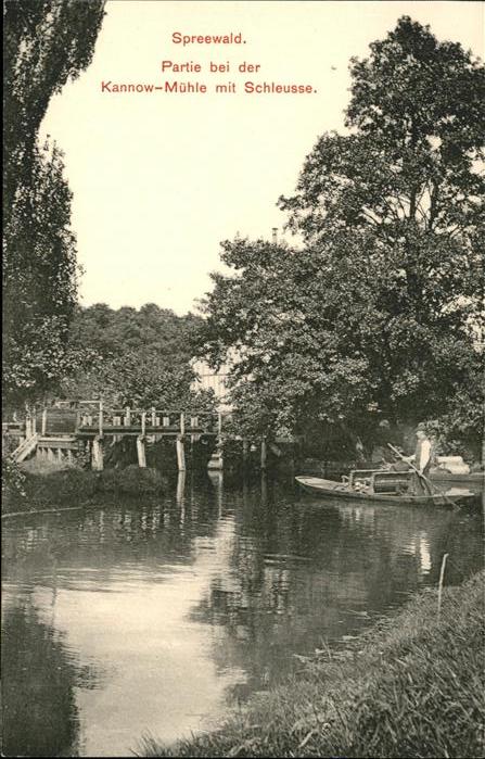 Spreewald Kannow Mühle Schleuse