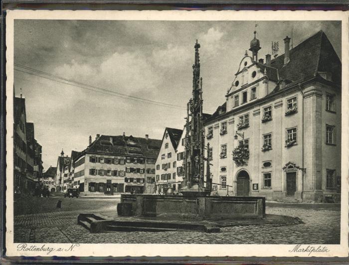 Rottenburg Neckar Brunnen Marktplatz
