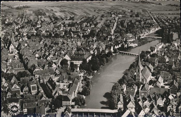 Rottenburg Neckar Fliegeraufnahme Brücke