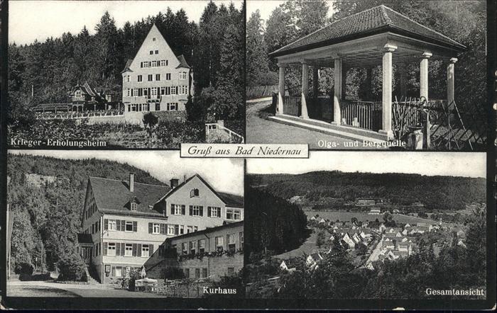 Bad Niedernau Bergquelle Kurhaus Krieger Erholungshei