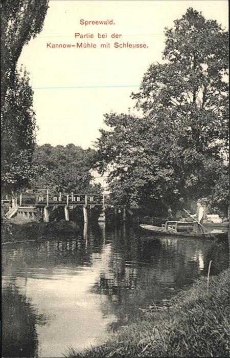 Spreewald Kannomühle Schleuse