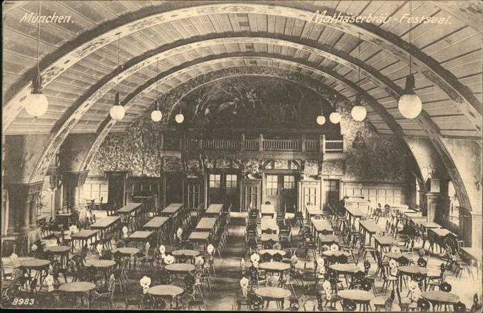 Muenchen Bayern Mathaeserbraeu
Festsaal