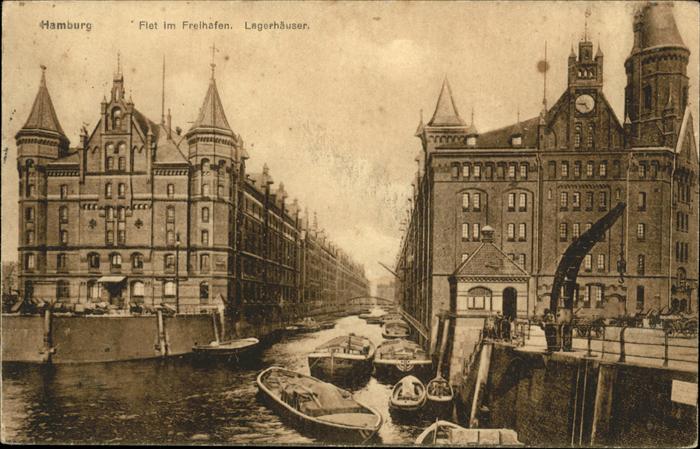 HAMBURG  CITY Flet 
Freihafen
Lagerhaeuser