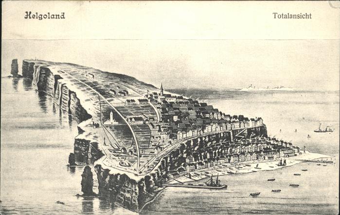 Helgoland Totalansicht Fliegeraufnahme