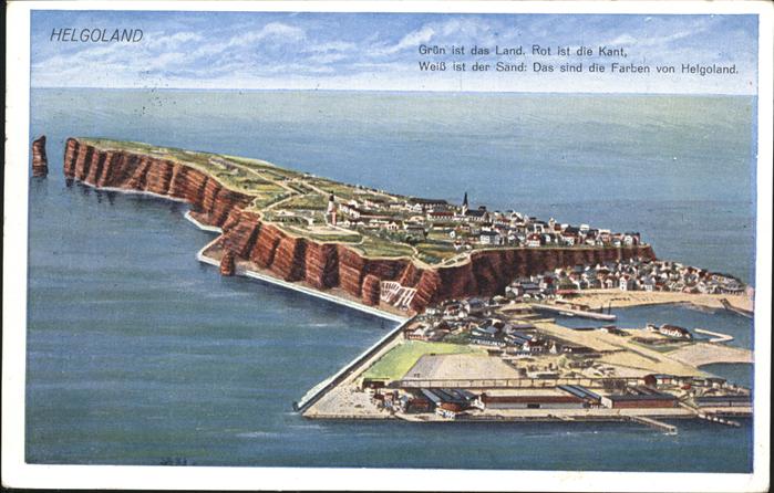 Helgoland Totalansicht Fliegeraufnahme