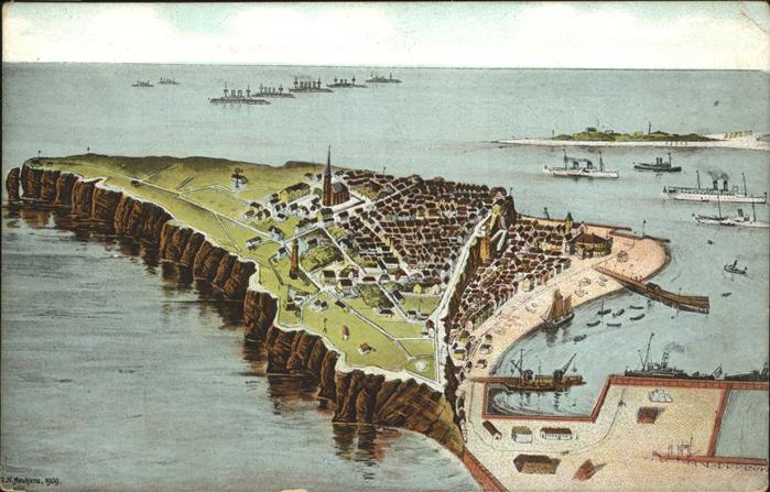 Helgoland Total Fliegeraufnahme