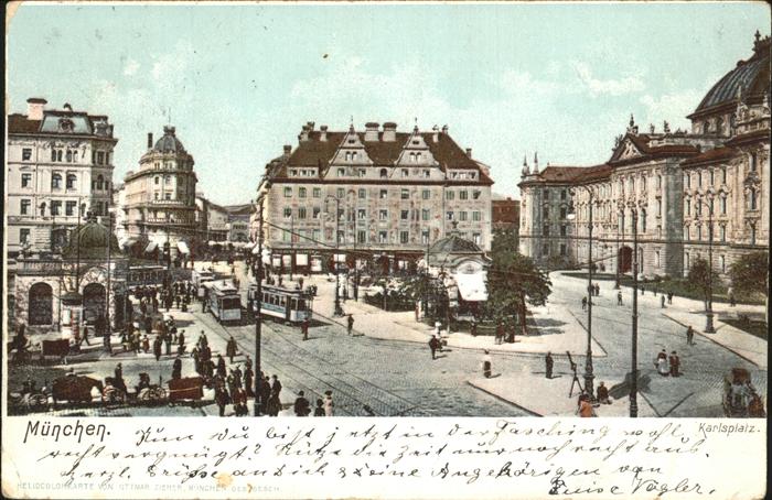 Muenchen Bayern Platz Strassenbahn