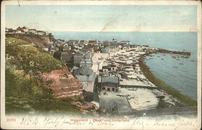 HELGOLAND Insel Schleswig-Holstein Oberland Unterland
