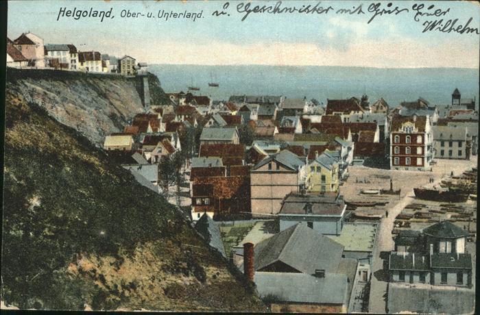 HELGOLAND Insel Schleswig-Holstein Oberland Unterland