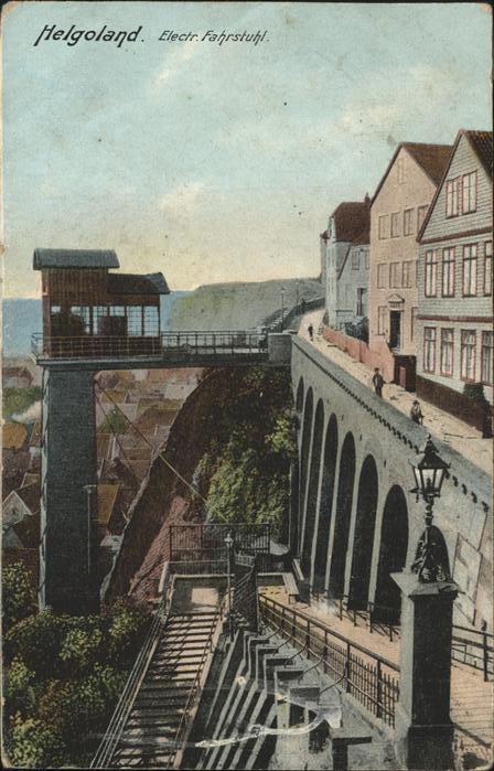 HELGOLAND Insel Schleswig-Holstein Fahrstuhl