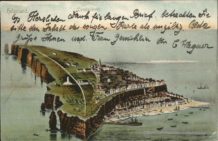 HELGOLAND Insel Schleswig-Holstein Totalansicht