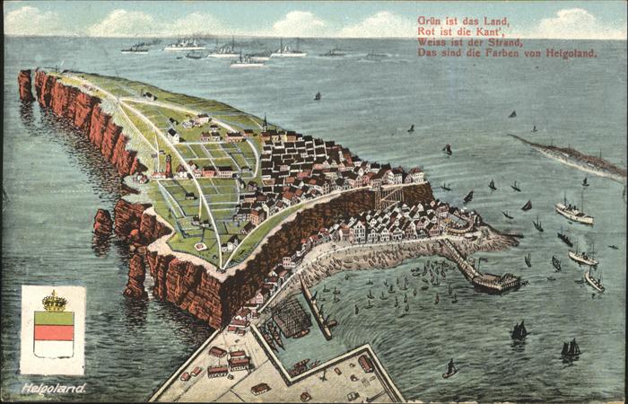 HELGOLAND Insel Schleswig-Holstein Totalansicht