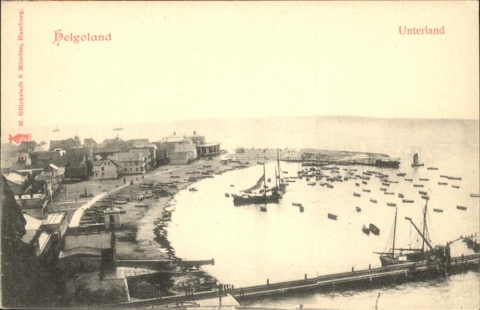 HELGOLAND Insel Schleswig-Holstein Unterland Schiffe