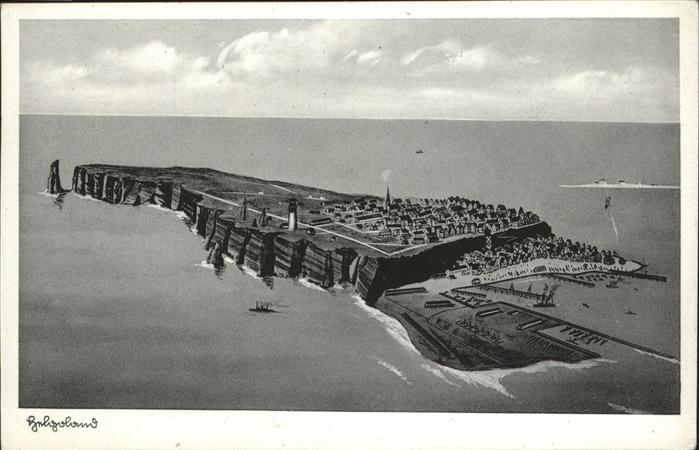 HELGOLAND Insel Schleswig-Holstein Totalansicht