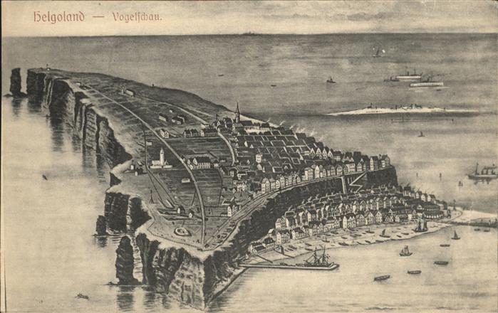 HELGOLAND Insel Schleswig-Holstein Totalansicht
