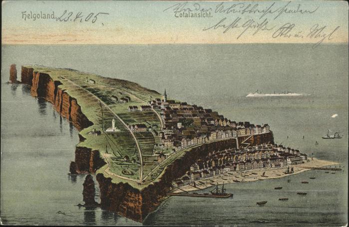 HELGOLAND Insel Schleswig-Holstein Totalansicht