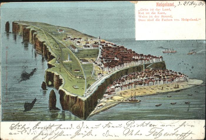 HELGOLAND Insel Schleswig-Holstein Totalansicht