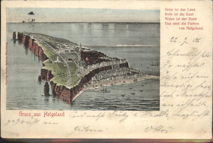 HELGOLAND Insel Schleswig-Holstein Totalansicht