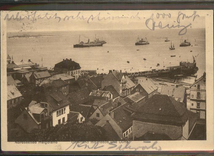 HELGOLAND Insel Schleswig-Holstein Unterland Reede Duene