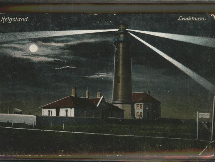 HELGOLAND Insel Schleswig-Holstein Leuchtturm Nacht
