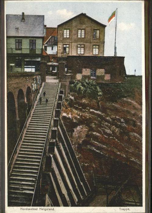 HELGOLAND Insel Schleswig-Holstein Treppe