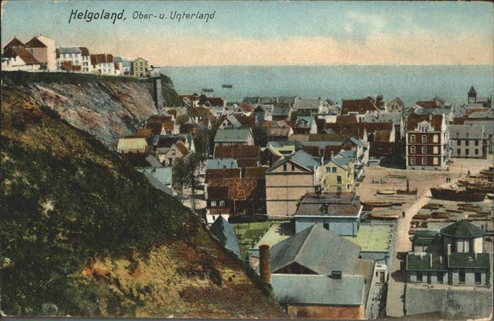 HELGOLAND Insel Schleswig-Holstein Oberland Unterland