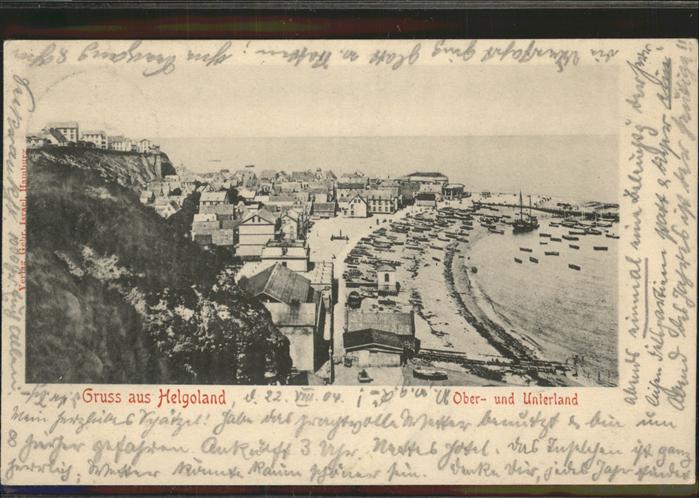 HELGOLAND Insel Schleswig-Holstein Oberland Unterland