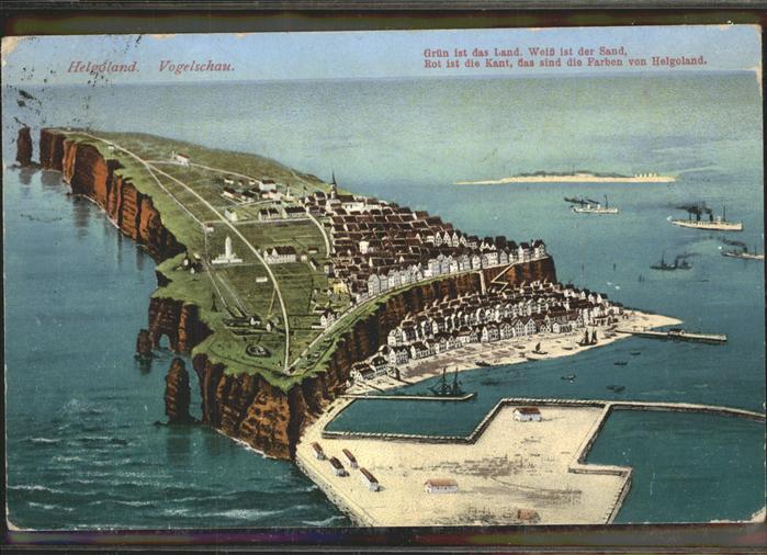 HELGOLAND Insel Schleswig-Holstein Totalansicht