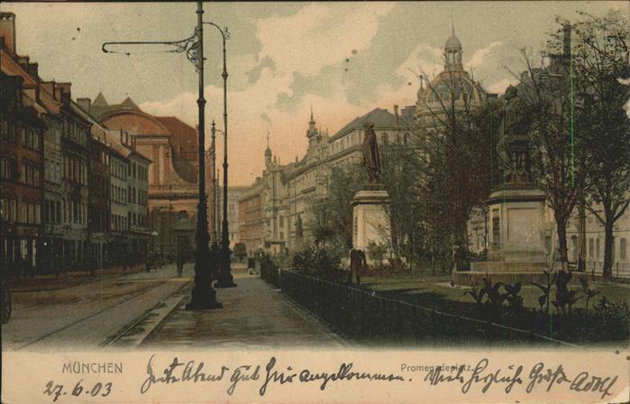 Muenchen Bayern Promenadeplatz