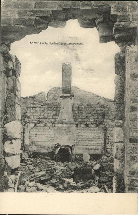 Sainte-Marie-a-Py von Franzosen zerschossen