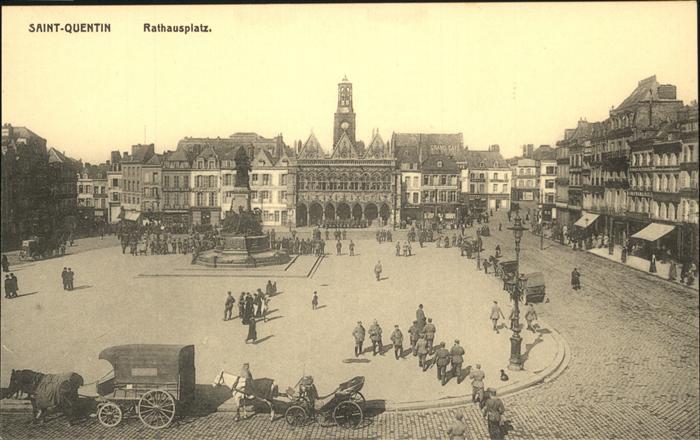St Quentin Aisne Rathausplatz