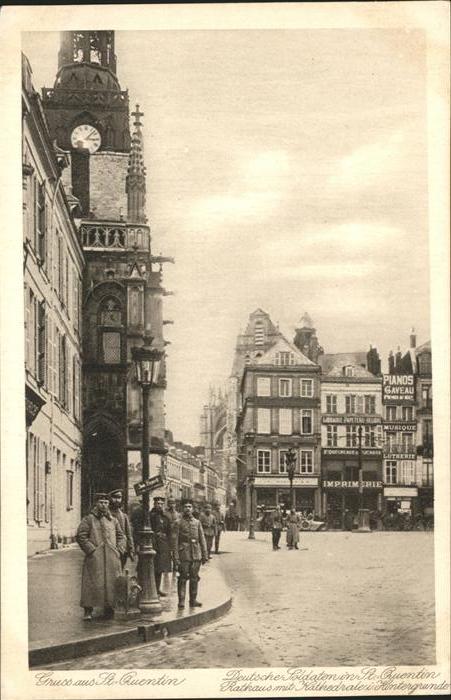 St Quentin Aisne Rathausplatz