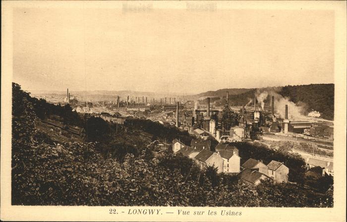 Longwy Lothringen Vue sur les Usines