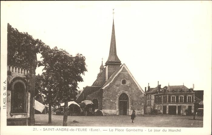 Saint-Andre-de-l Eure Place Gambetta
Jour du Marche