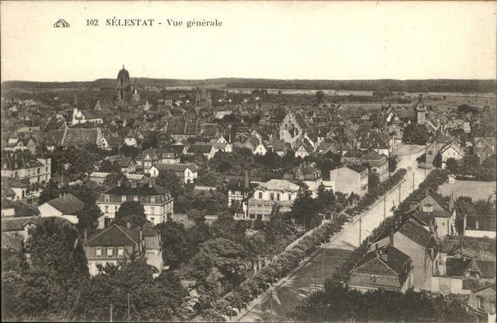 Selestat Bas Rhin Elsass Vue generale
