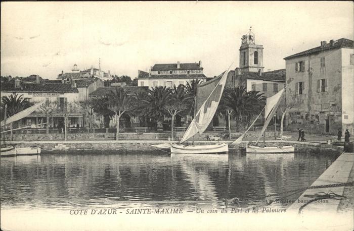 Sainte Maxime sur Mer Var Coin du Port
Palmiers