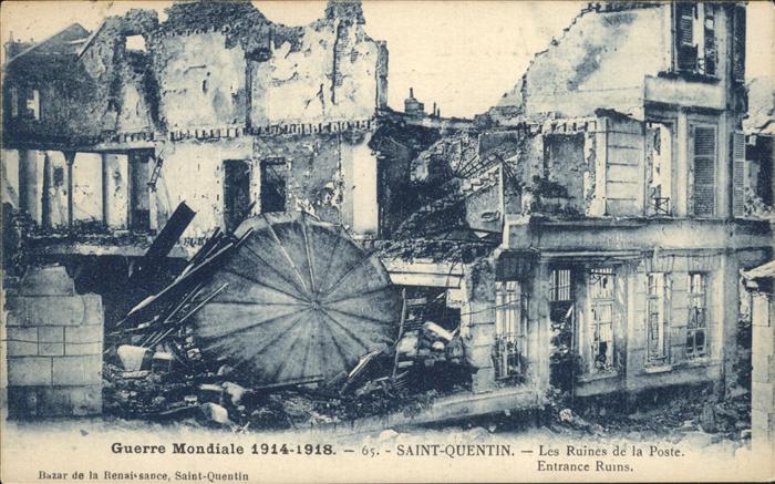 St Quentin Aisne Guerre Mondiale 1914-18