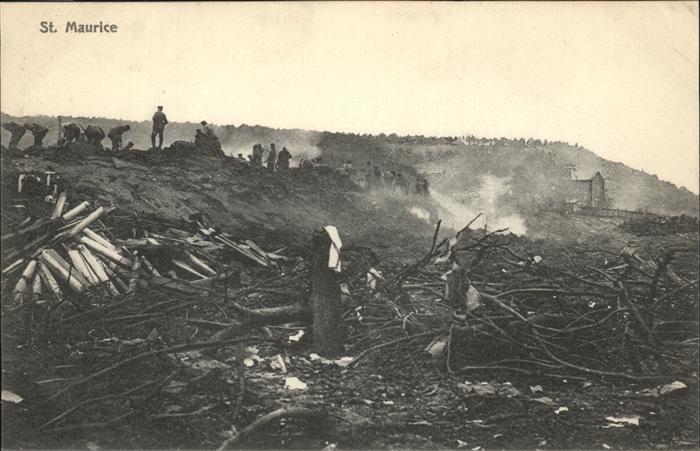 Saint Maurice nach dem Angriff