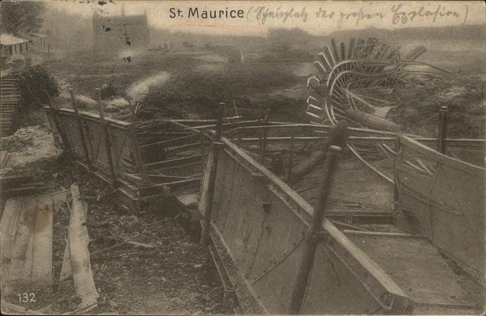 Saint Maurice nach dem Angriff 1915