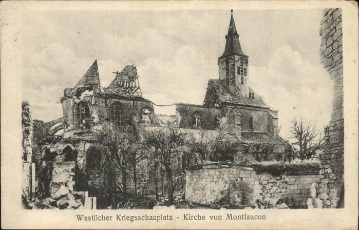 Montfaucon 55-d Argonne Westl. Kriegsschauplatz