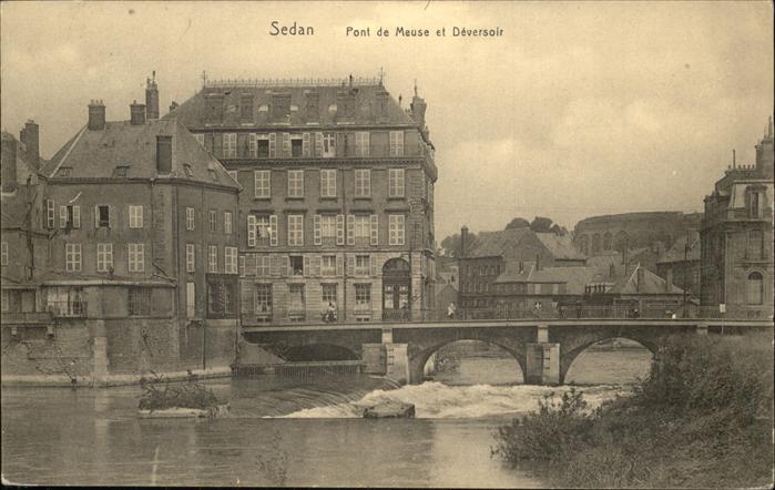 Sedan Ardennes Pont de Meuse Deversoir