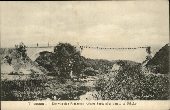 Thiaucourt-Regnieville Brücke zerstört