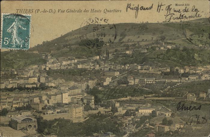Thiers Vue Generale des Hauts Quartiers