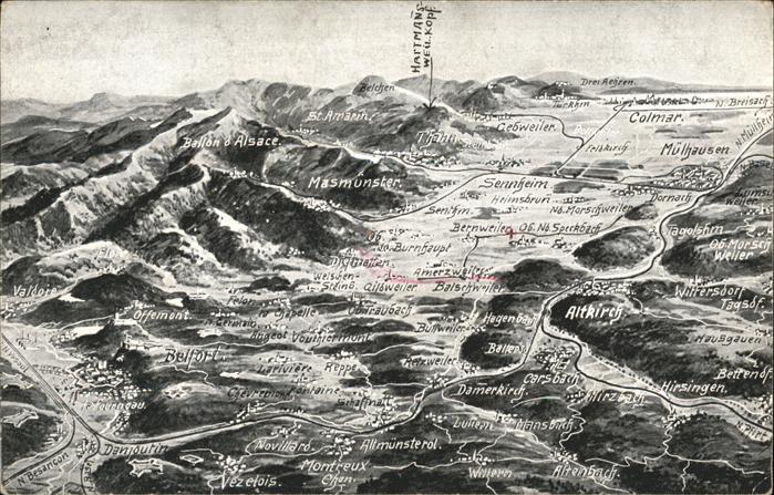 Belfort Alsace Schlachtfeld Vogesen