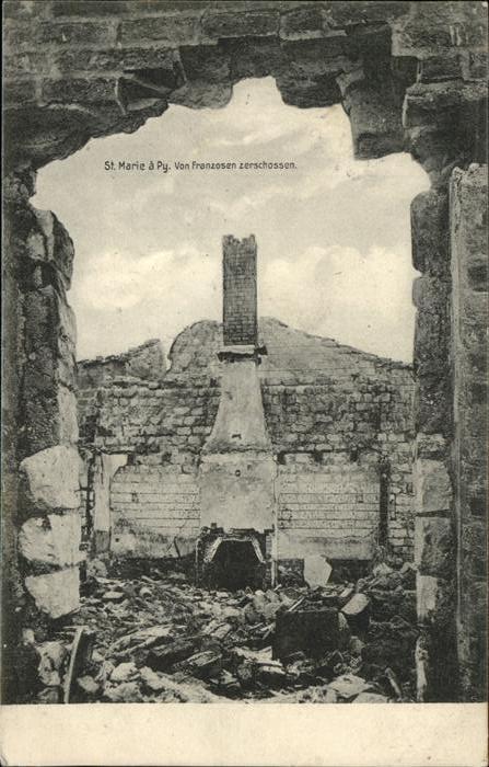 Sainte-Marie-a-Py nach Bombardement
